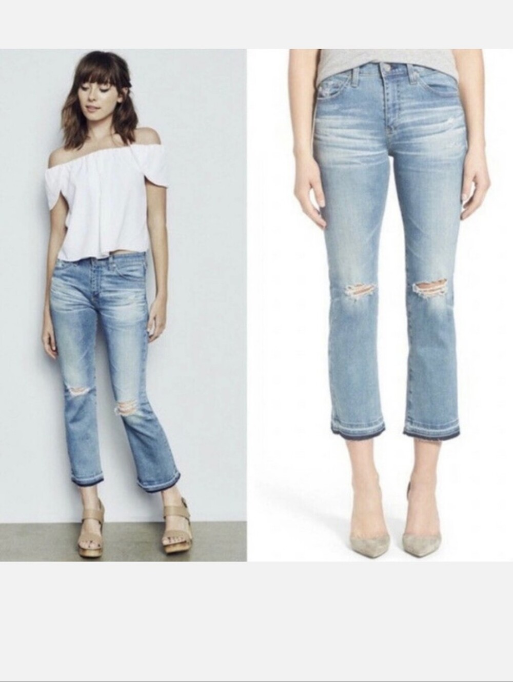 Adriano Goldschmied The Jodi Crop High-rise Slim Flare Crop